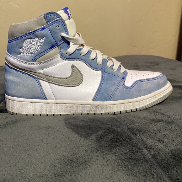 Jordan Ones “Hyper Royal/Light Smoke Grey-White” Men size 9.5 - Picture 13 of 17